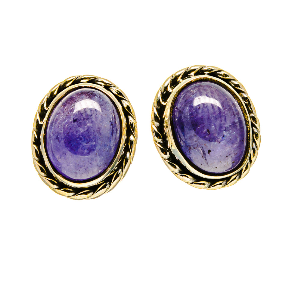 Tanzanite Earrings handcrafted by Anasilvercos - EARR416295