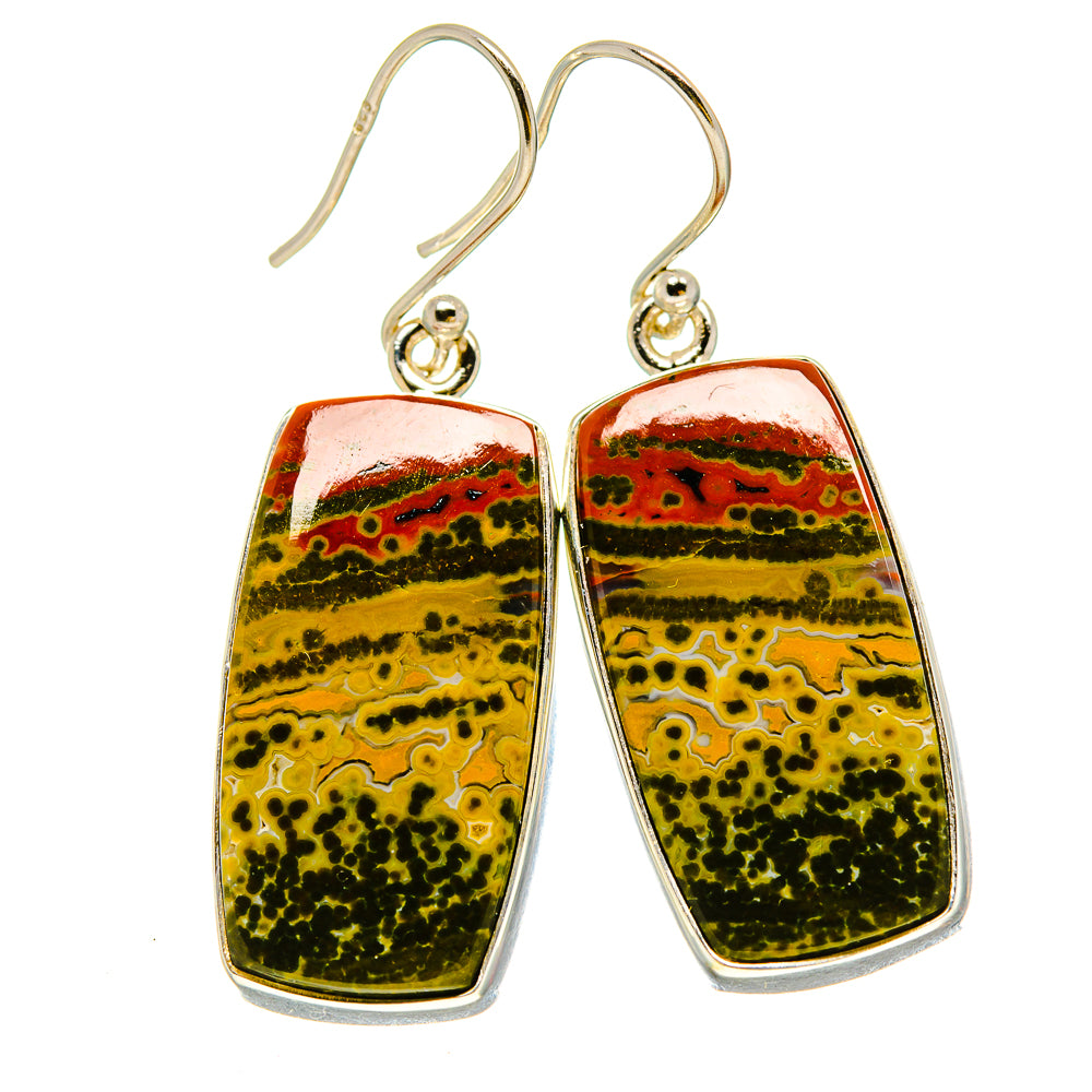 Ocean Jasper Earrings handcrafted by Anasilvercos - EARR416312