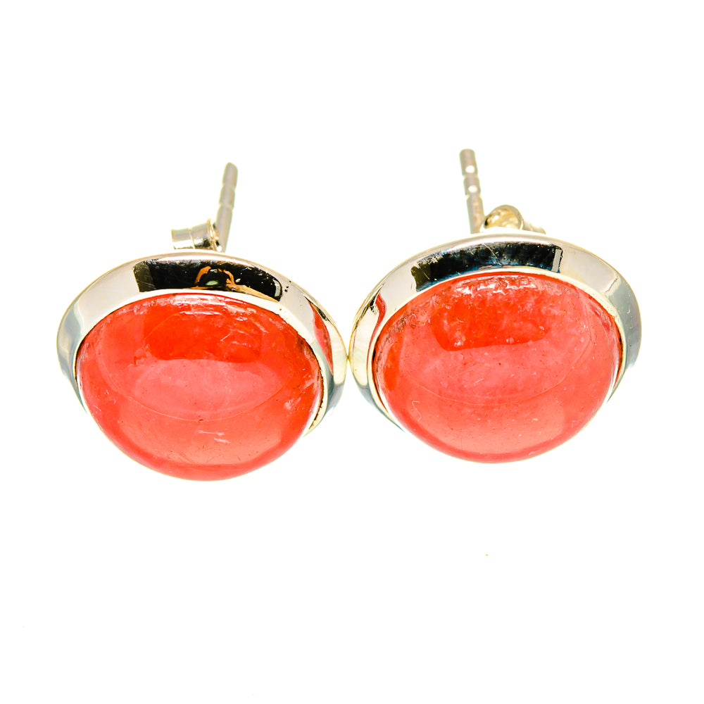 Rhodochrosite Earrings handcrafted by Anasilvercos - EARR416352