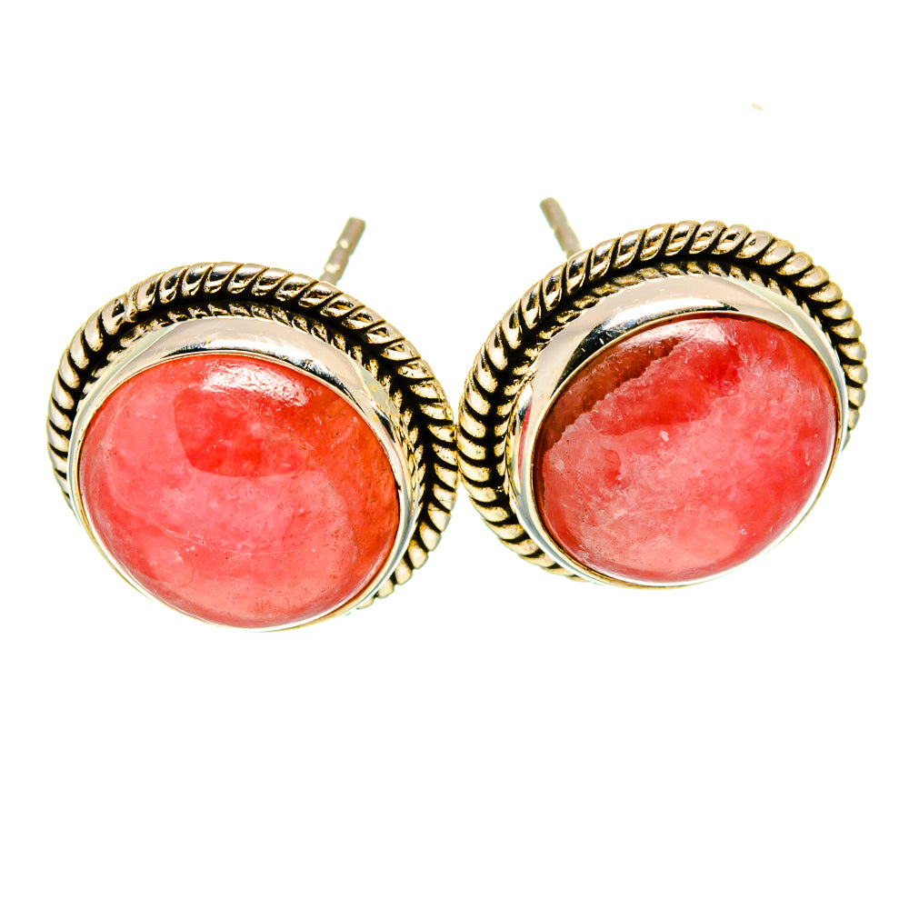 Rhodochrosite Earrings handcrafted by Anasilvercos - EARR416358