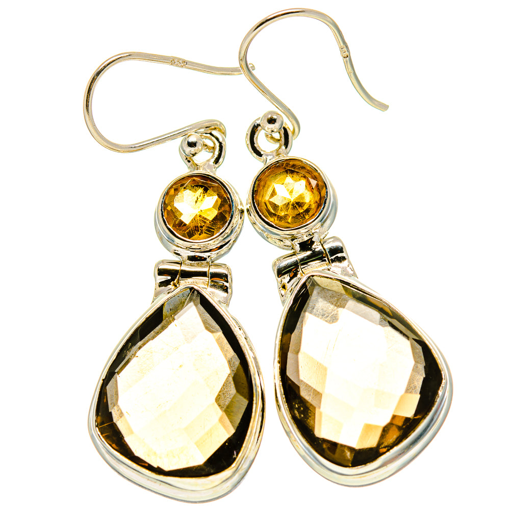 Smoky Quartz Earrings handcrafted by Anasilvercos - EARR416382