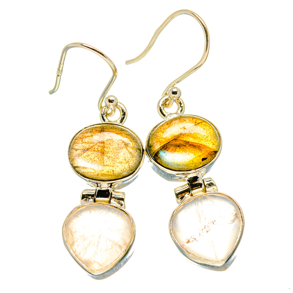 Labradorite Earrings handcrafted by Anasilvercos - EARR416391