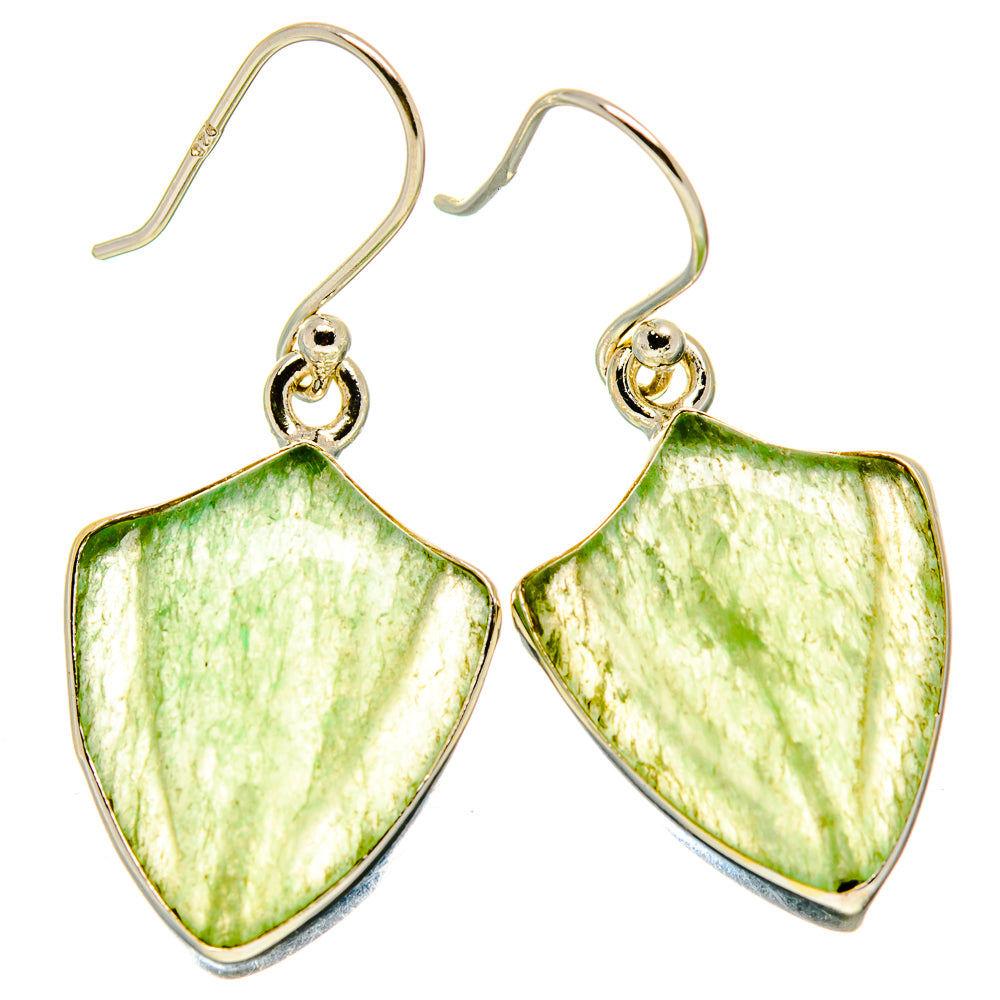 Prehnite Earrings handcrafted by Anasilvercos - EARR416402