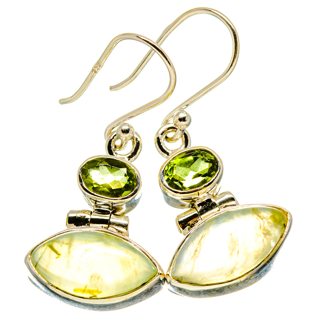 Prehnite Earrings handcrafted by Anasilvercos - EARR416407