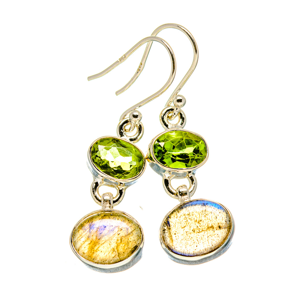 Labradorite Earrings handcrafted by Anasilvercos - EARR416410