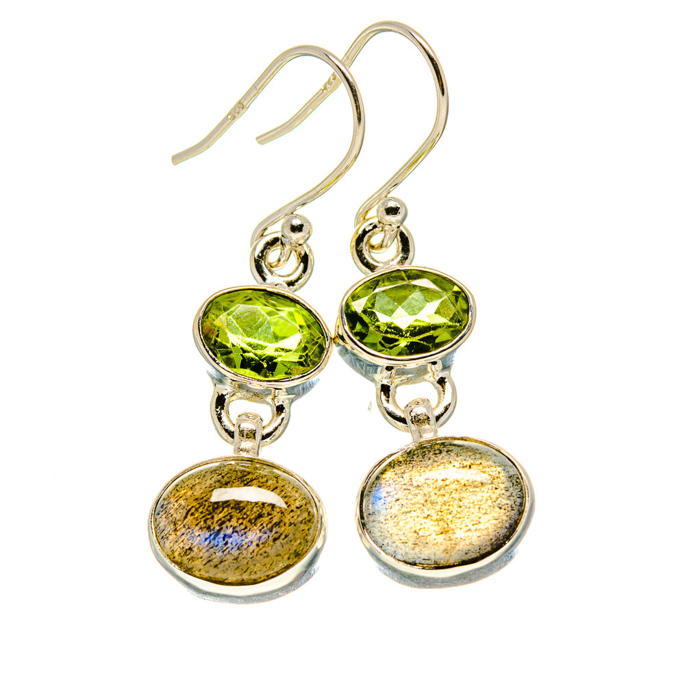 Labradorite Earrings handcrafted by Anasilvercos - EARR416416