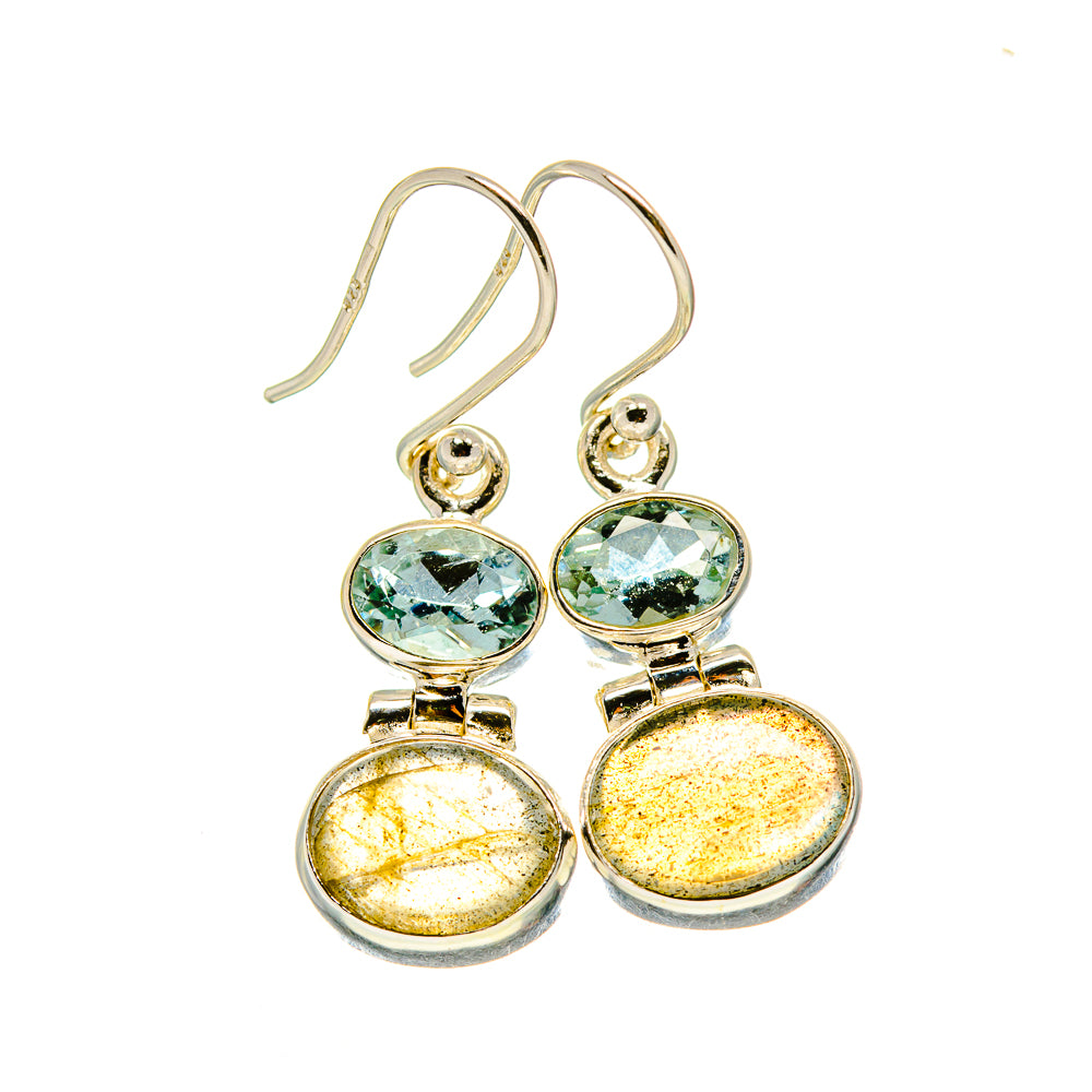 Labradorite Earrings handcrafted by Anasilvercos - EARR416417