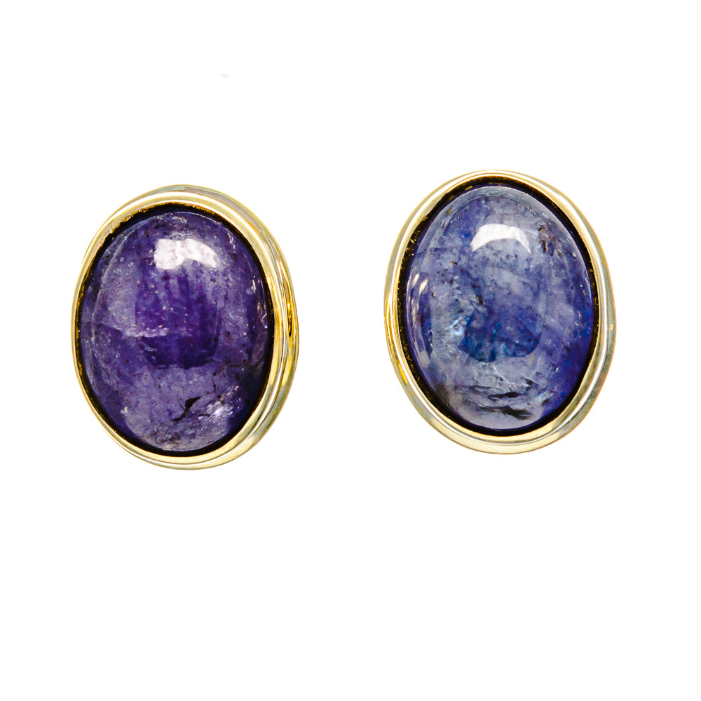 Tanzanite Earrings handcrafted by Anasilvercos - EARR416418