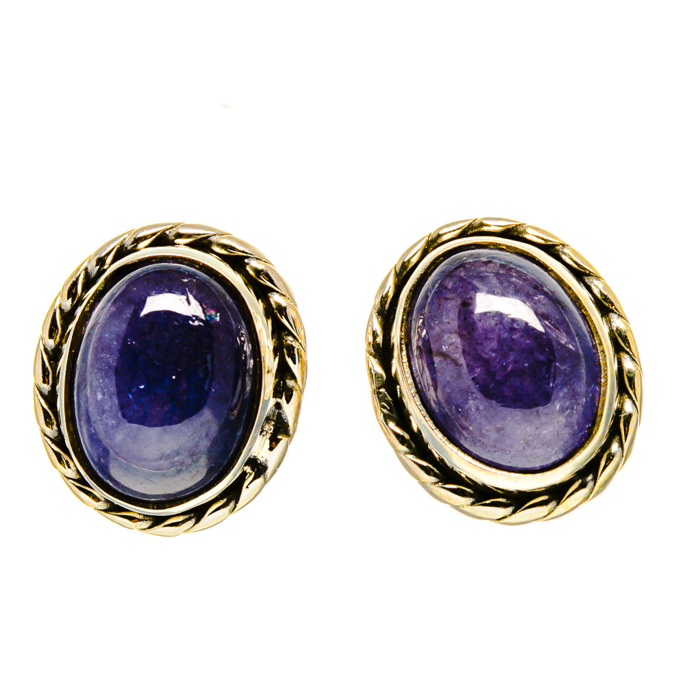 Tanzanite Earrings handcrafted by Anasilvercos - EARR416419