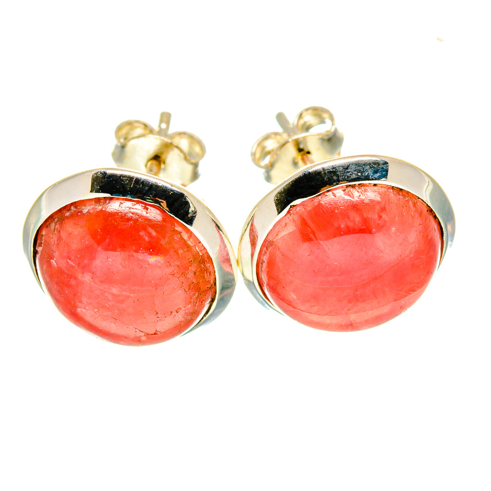 Rhodochrosite Earrings handcrafted by Anasilvercos - EARR416421