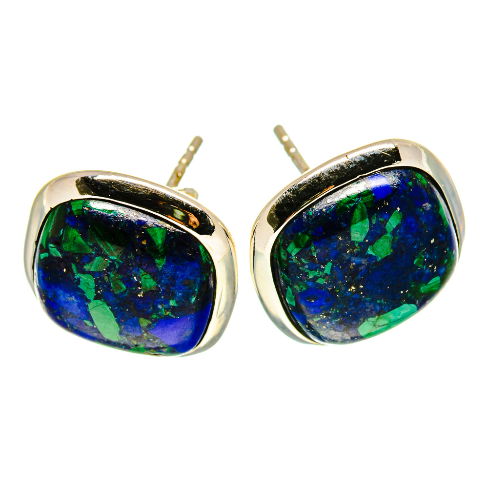 Azurite Earrings handcrafted by Anasilvercos - EARR416428