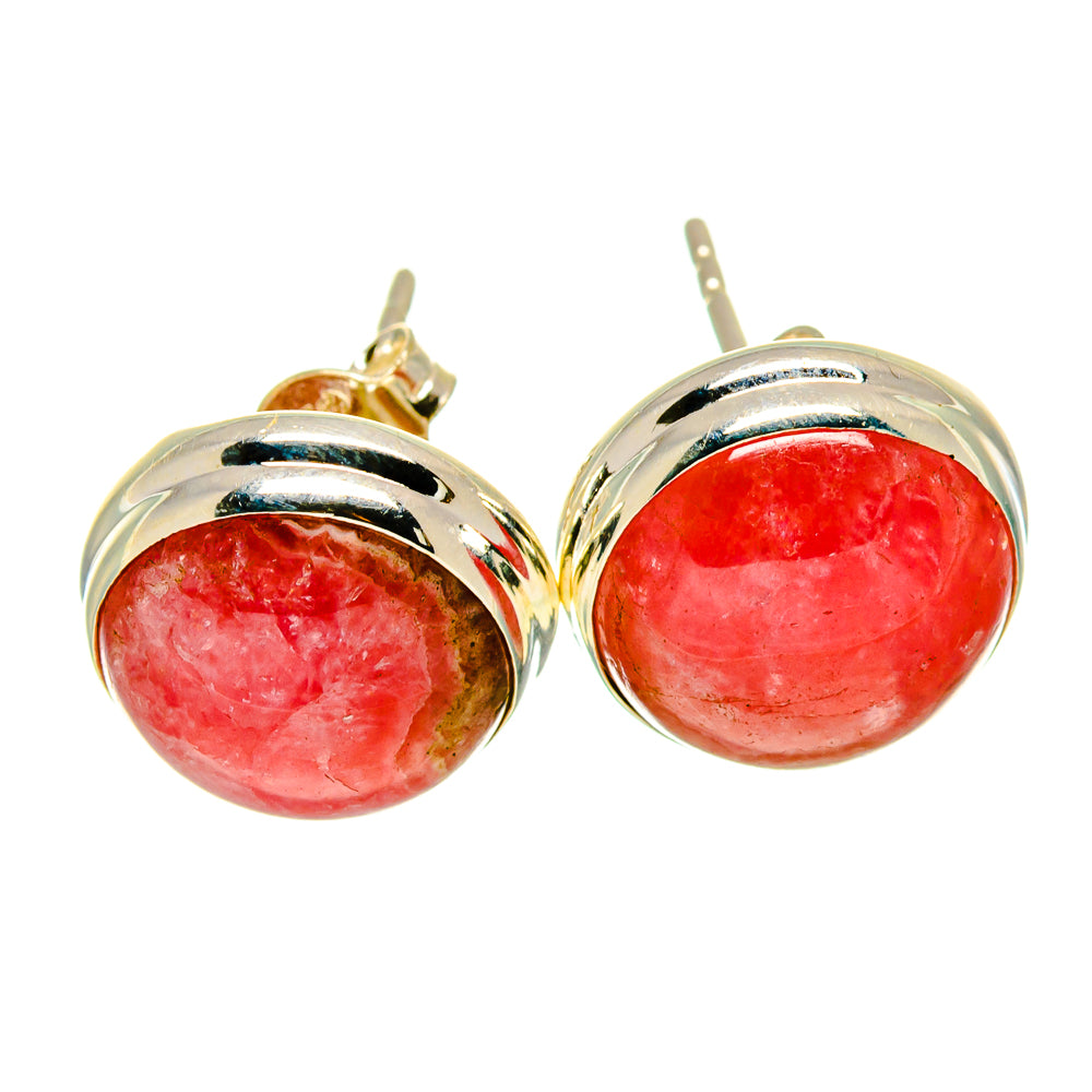 Rhodochrosite Earrings handcrafted by Anasilvercos - EARR416429