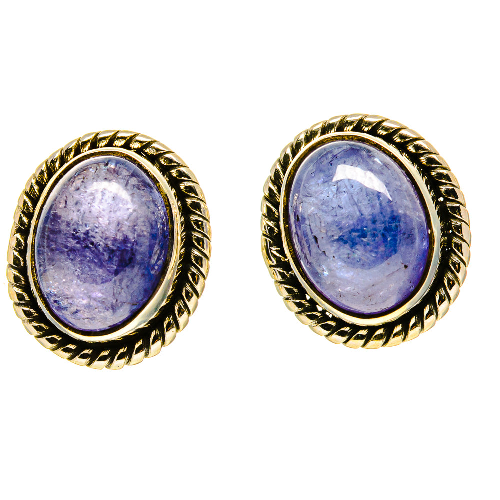 Tanzanite Earrings handcrafted by Anasilvercos - EARR416440