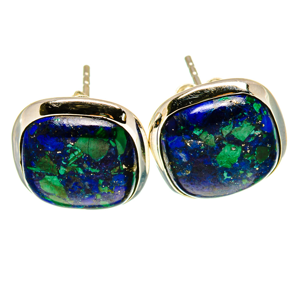 Azurite Earrings handcrafted by Anasilvercos - EARR416441