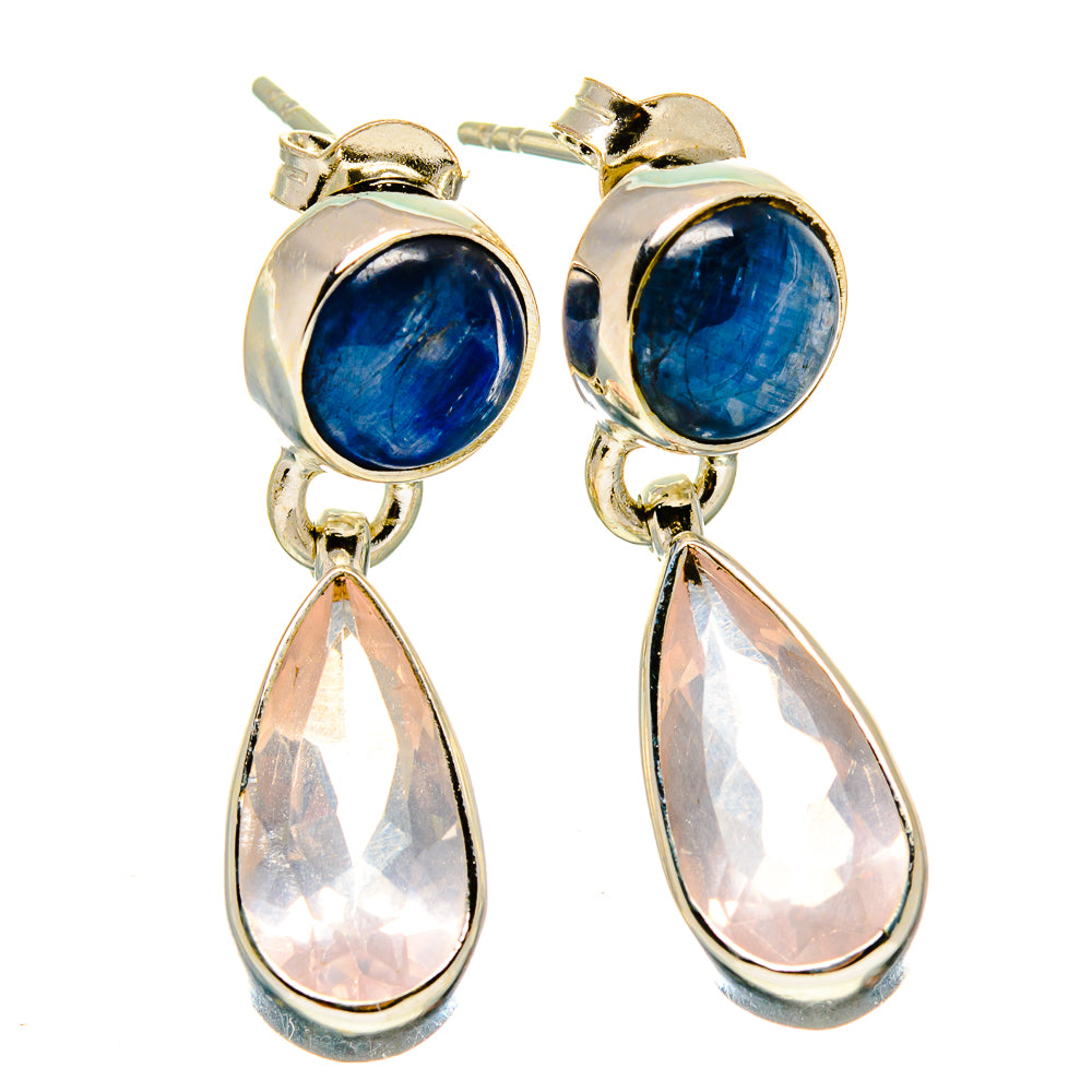 Rose Quartz Earrings handcrafted by Anasilvercos - EARR416443