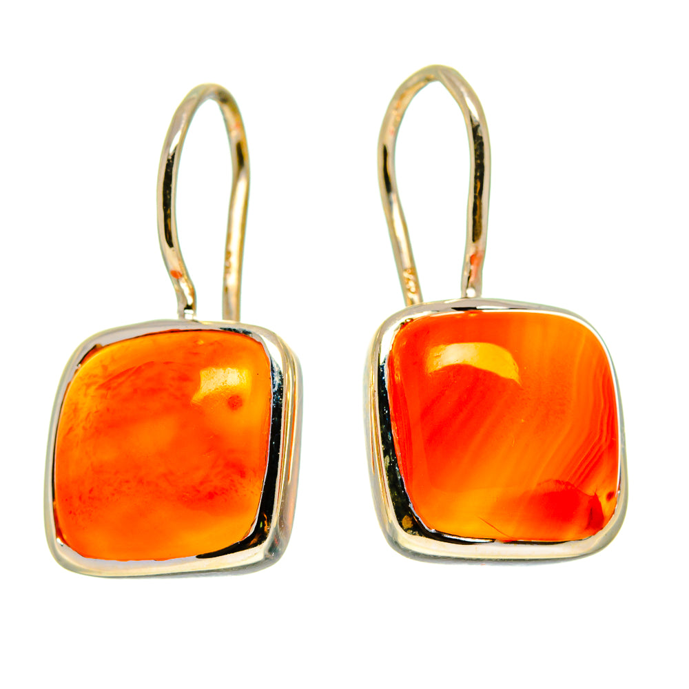 Carnelian Earrings handcrafted by Anasilvercos - EARR416467