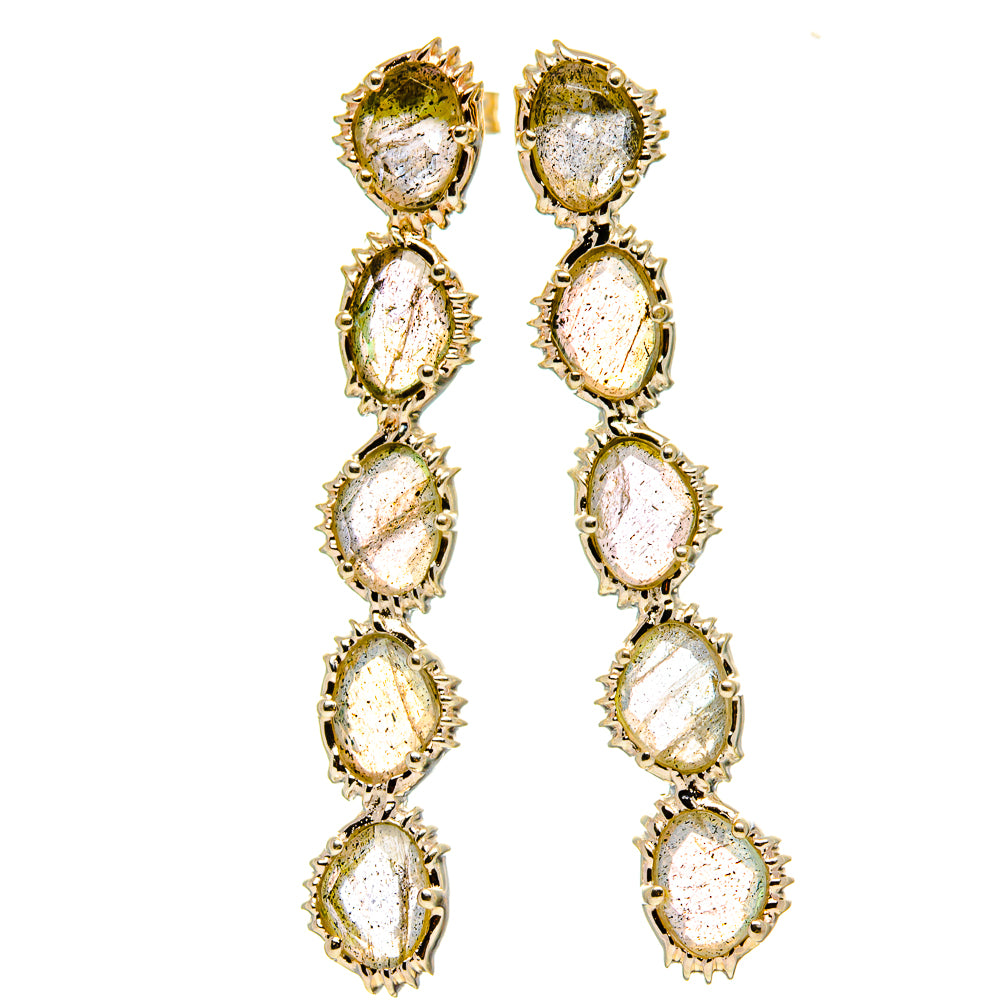 Labradorite Earrings handcrafted by Anasilvercos - EARR416472