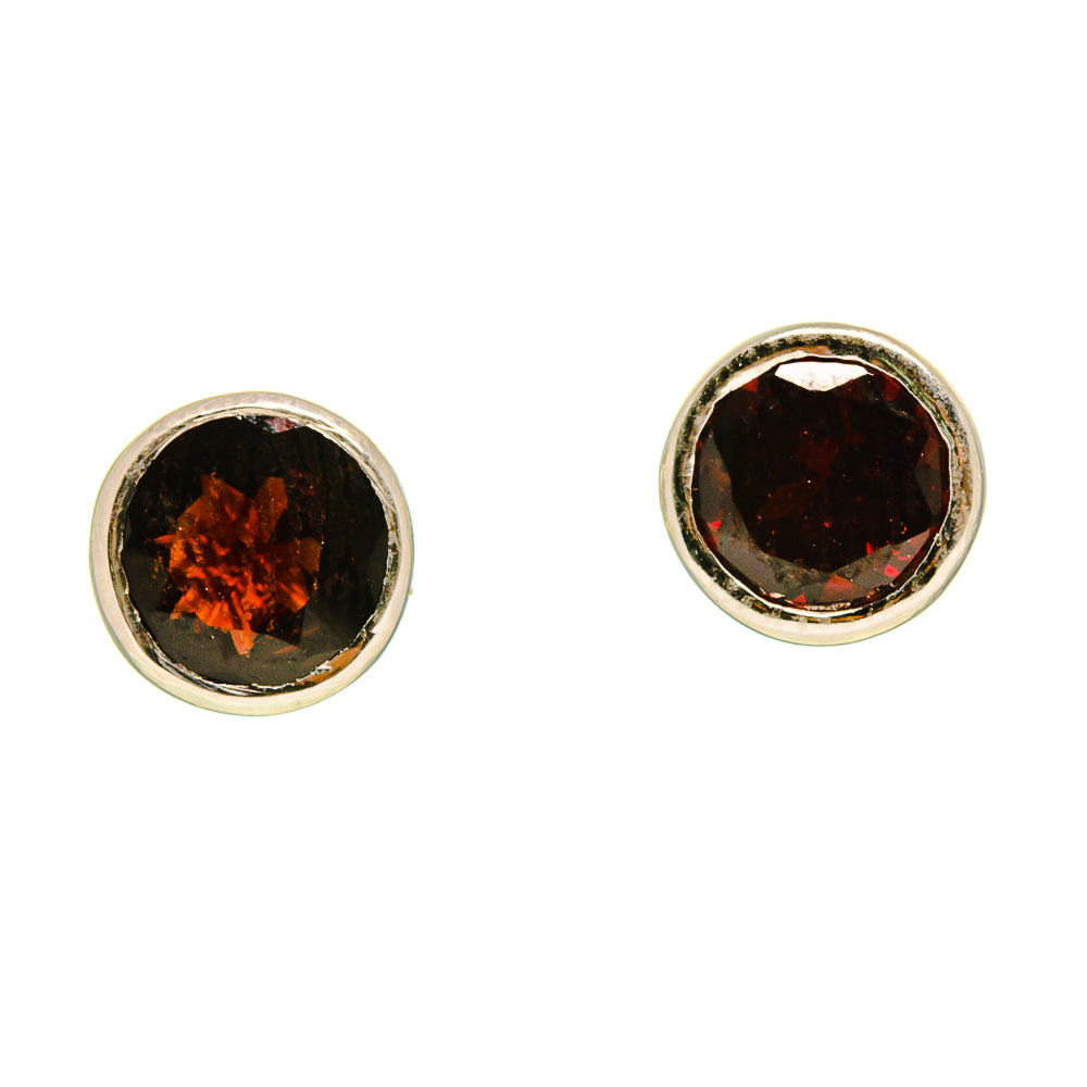 Garnet Earrings handcrafted by Anasilvercos - EARR416475