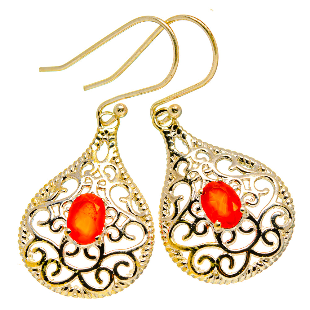 Carnelian Earrings handcrafted by Anasilvercos - EARR416478
