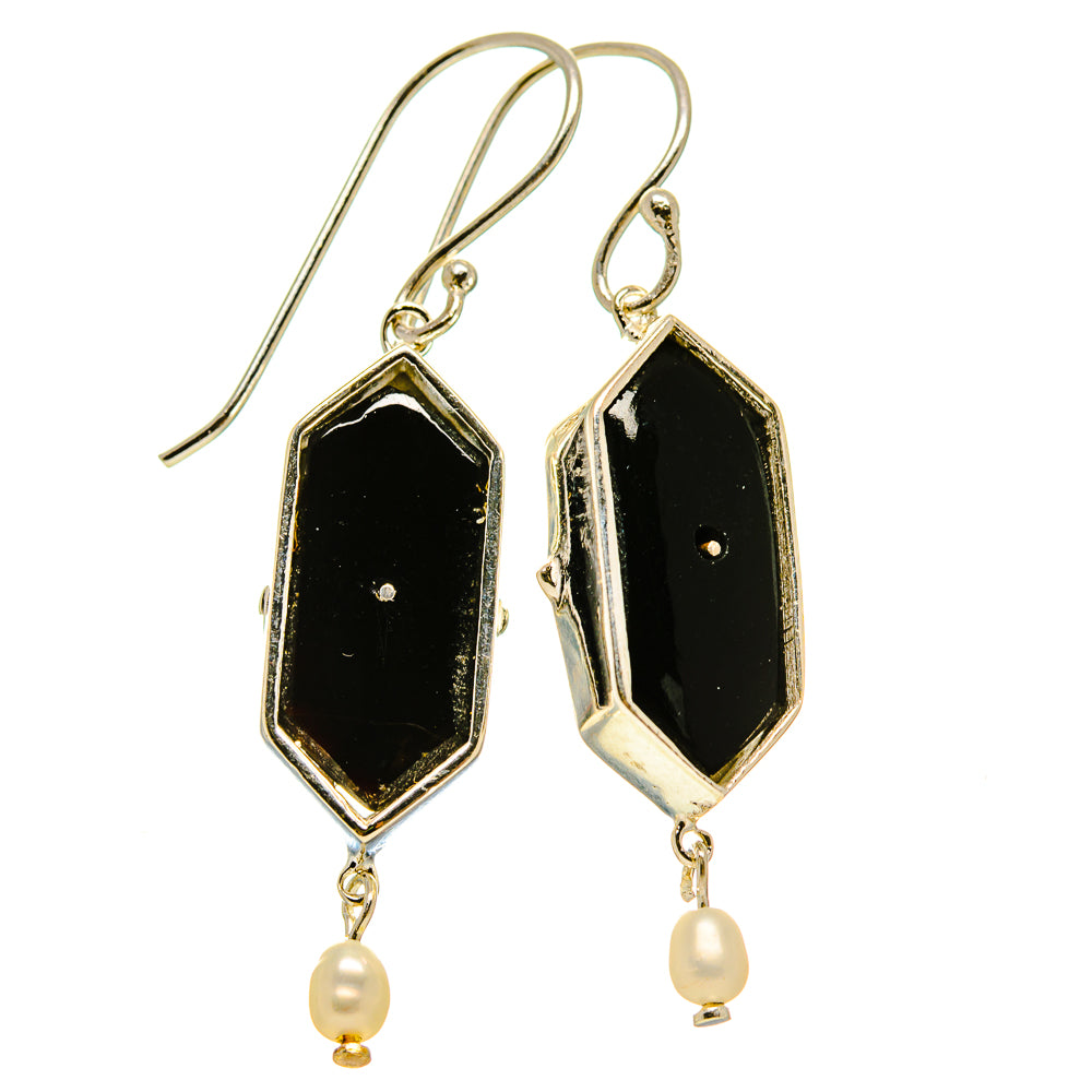 Black Onyx Earrings handcrafted by Anasilvercos - EARR416485