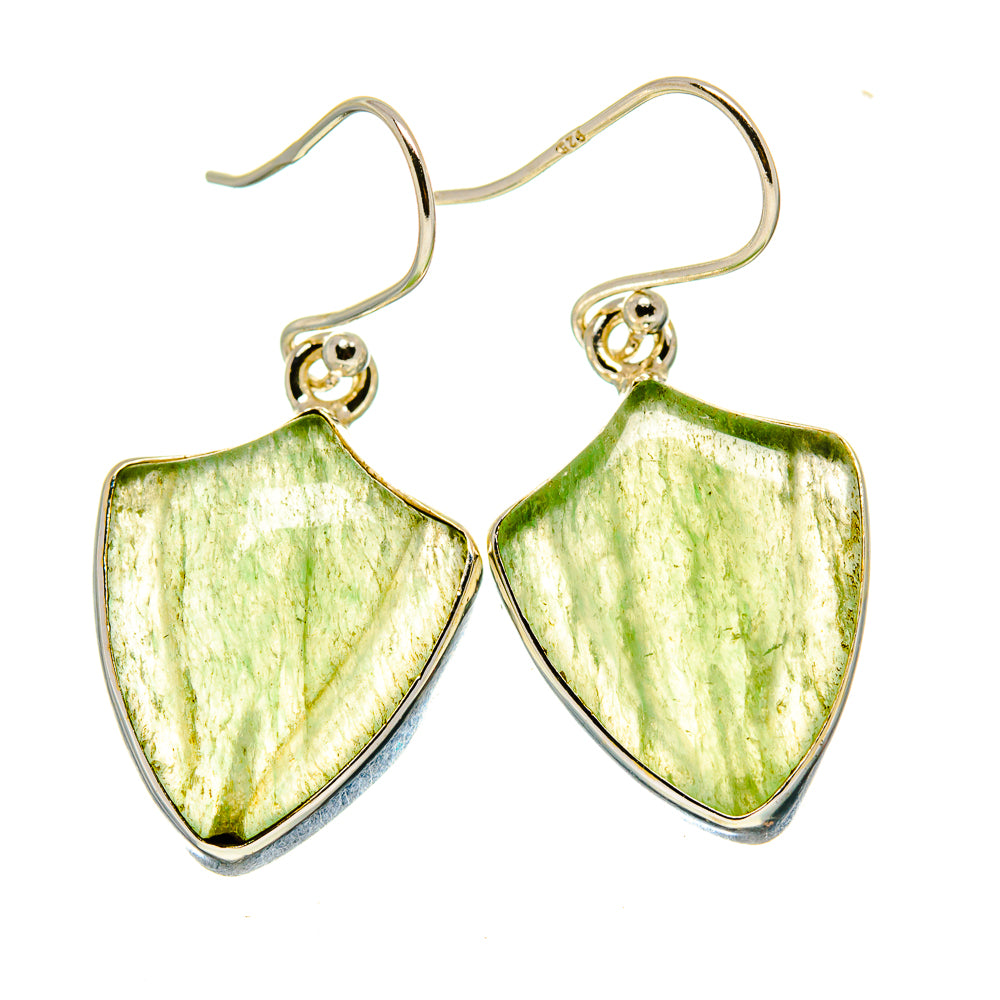 Prehnite Earrings handcrafted by Anasilvercos - EARR416495