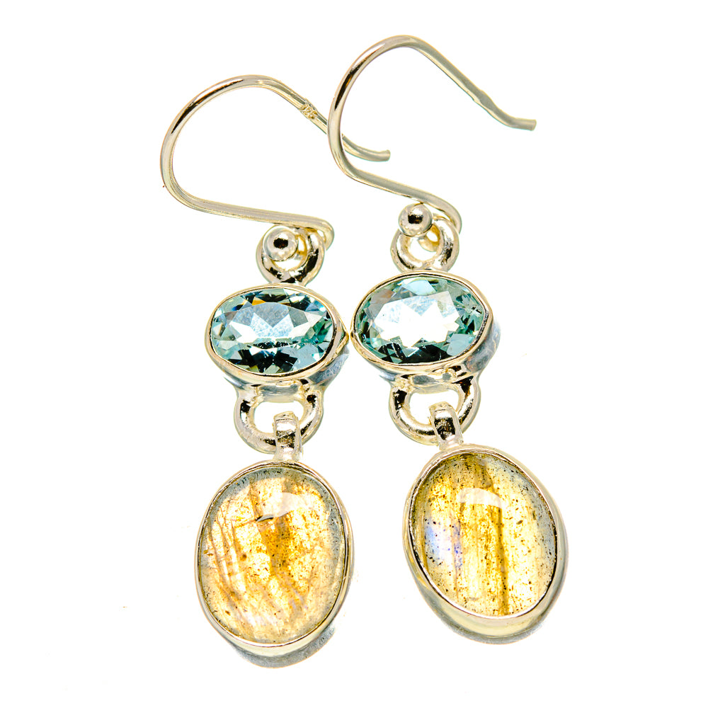 Labradorite Earrings handcrafted by Anasilvercos - EARR416497