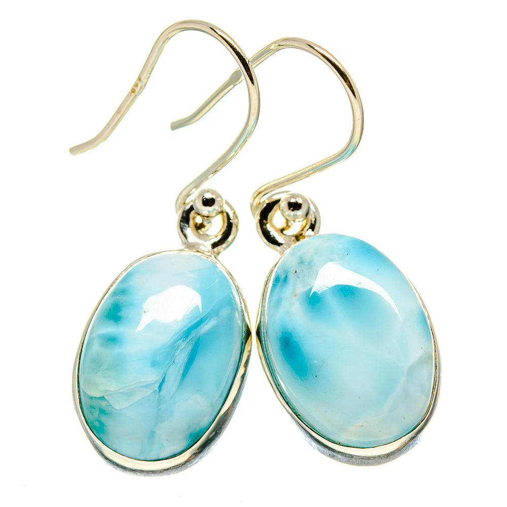 Larimar Earrings handcrafted by Anasilvercos - EARR416501
