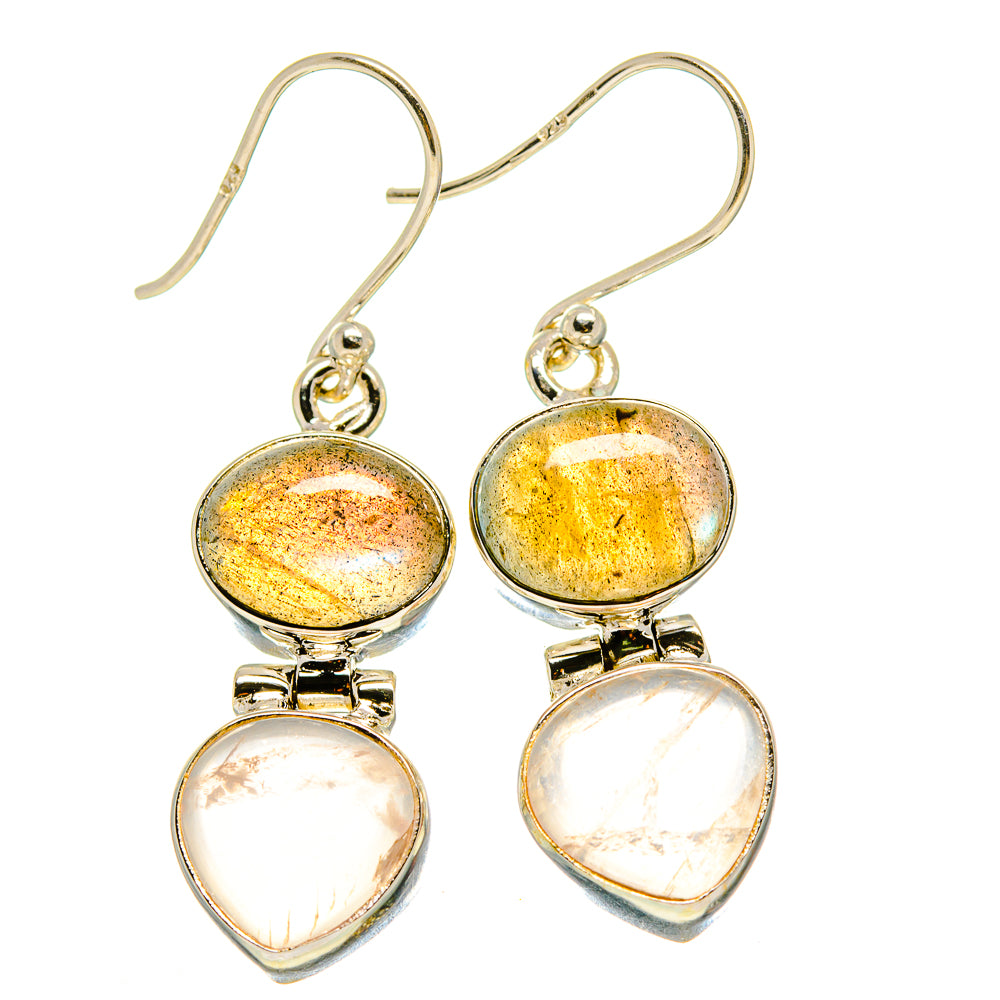 Labradorite Earrings handcrafted by Anasilvercos - EARR416506