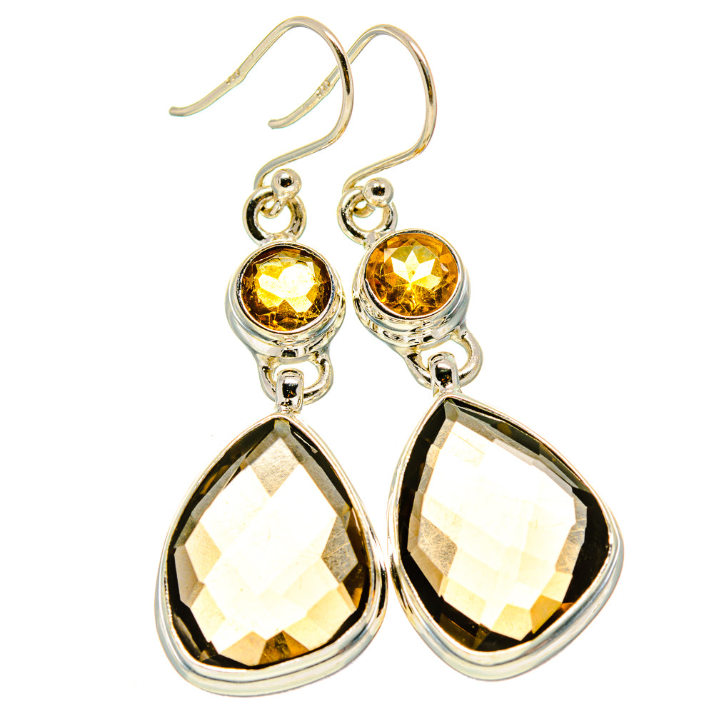 Smoky Quartz Earrings handcrafted by Anasilvercos - EARR416521