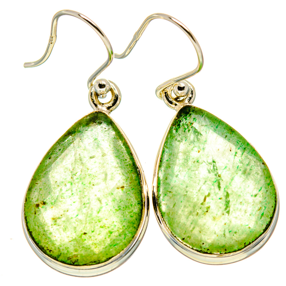 Green Aventurine Earrings handcrafted by Anasilvercos - EARR416529