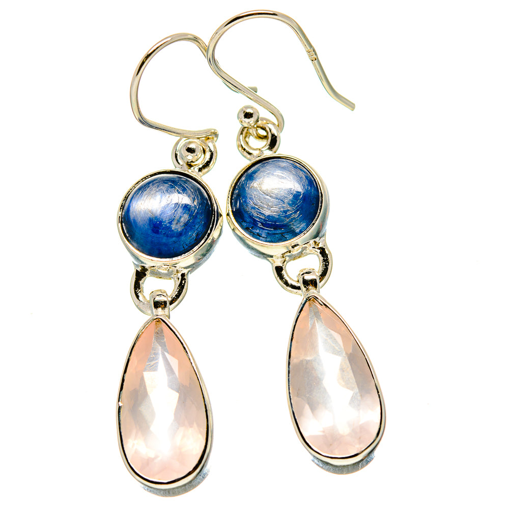 Rose Quartz Earrings handcrafted by Anasilvercos - EARR416532