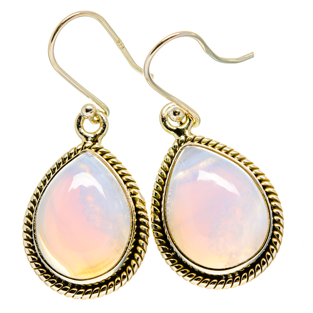 Blue Lace Agate Earrings handcrafted by Anasilvercos - EARR416534