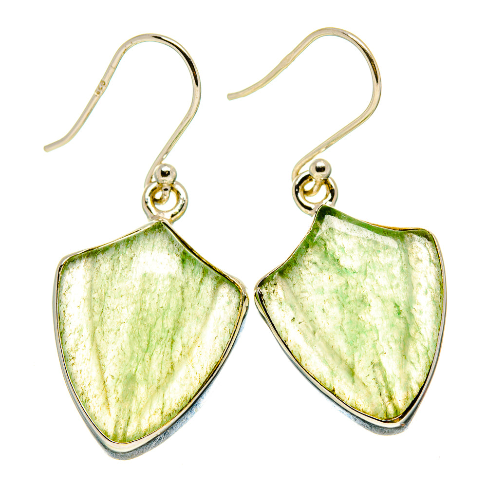Green Aventurine Earrings handcrafted by Anasilvercos - EARR416536