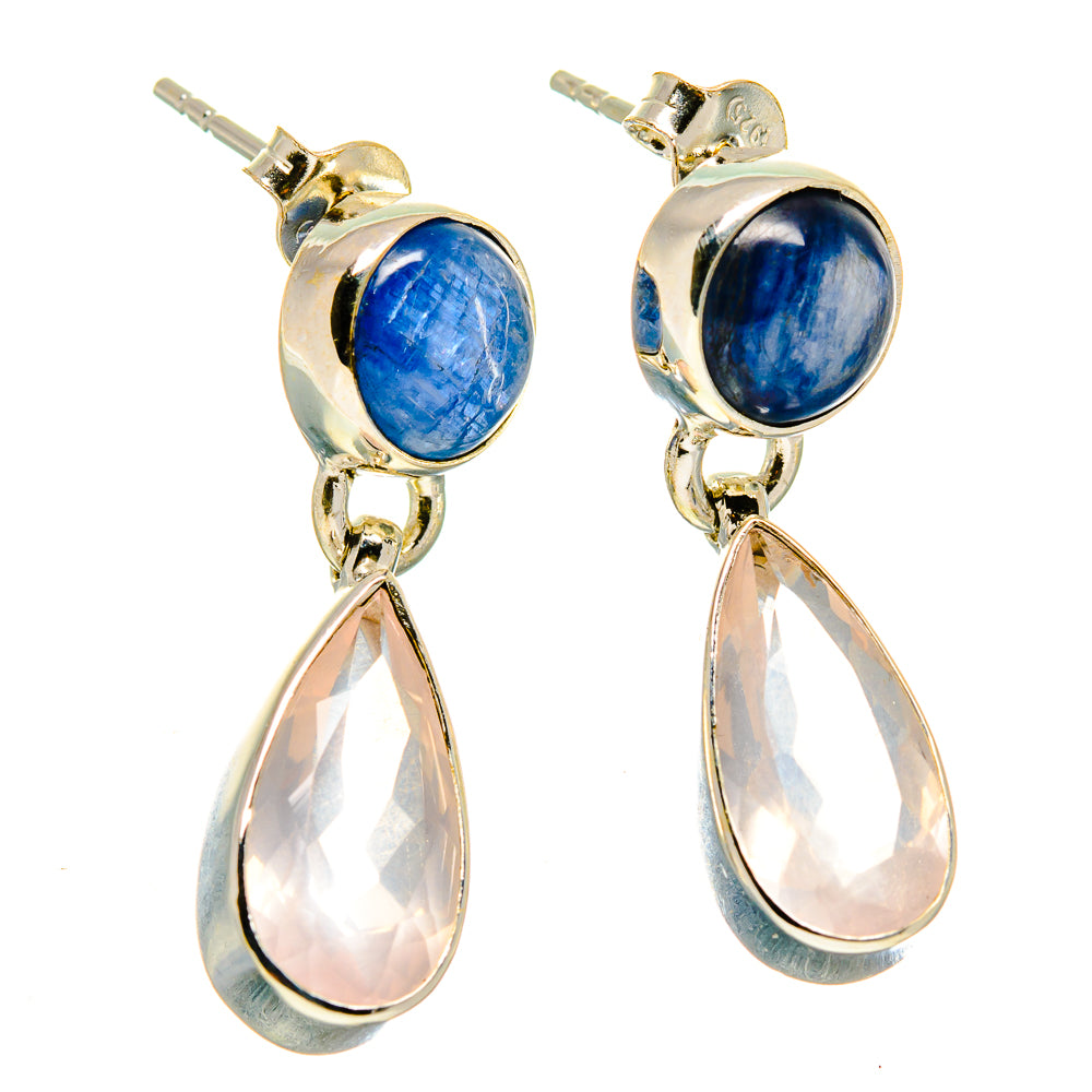 Rose Quartz Earrings handcrafted by Anasilvercos - EARR416538