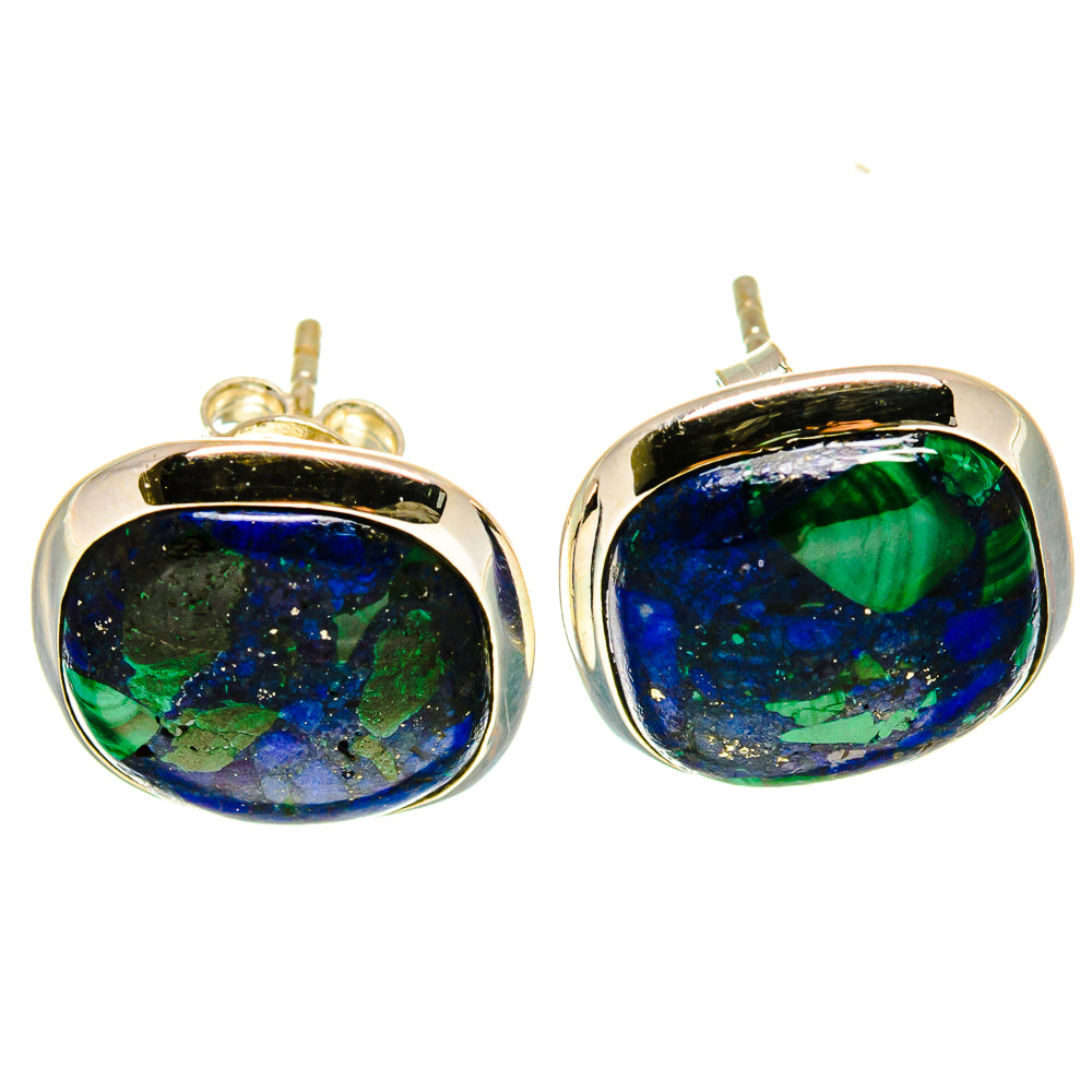 Azurite Earrings handcrafted by Anasilvercos - EARR416540
