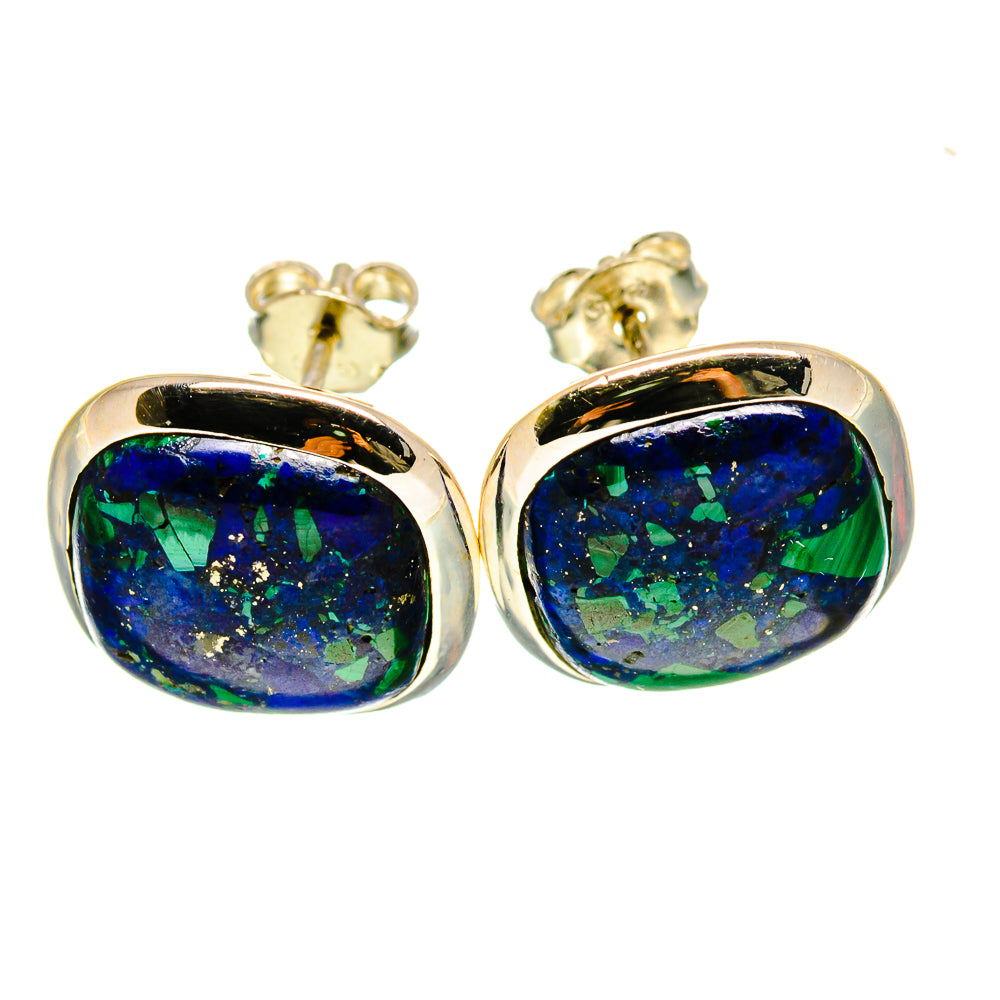 Azurite Earrings handcrafted by Anasilvercos - EARR416546