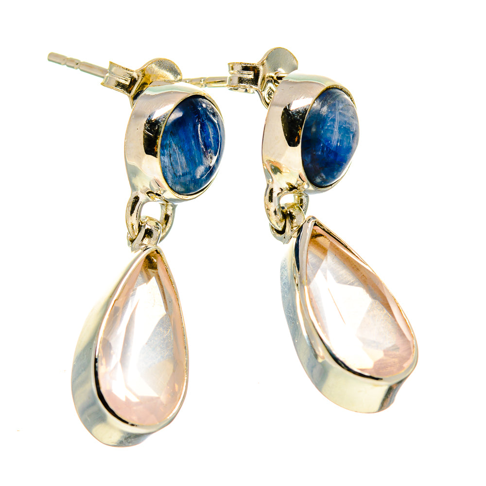 Rose Quartz Earrings handcrafted by Anasilvercos - EARR416547