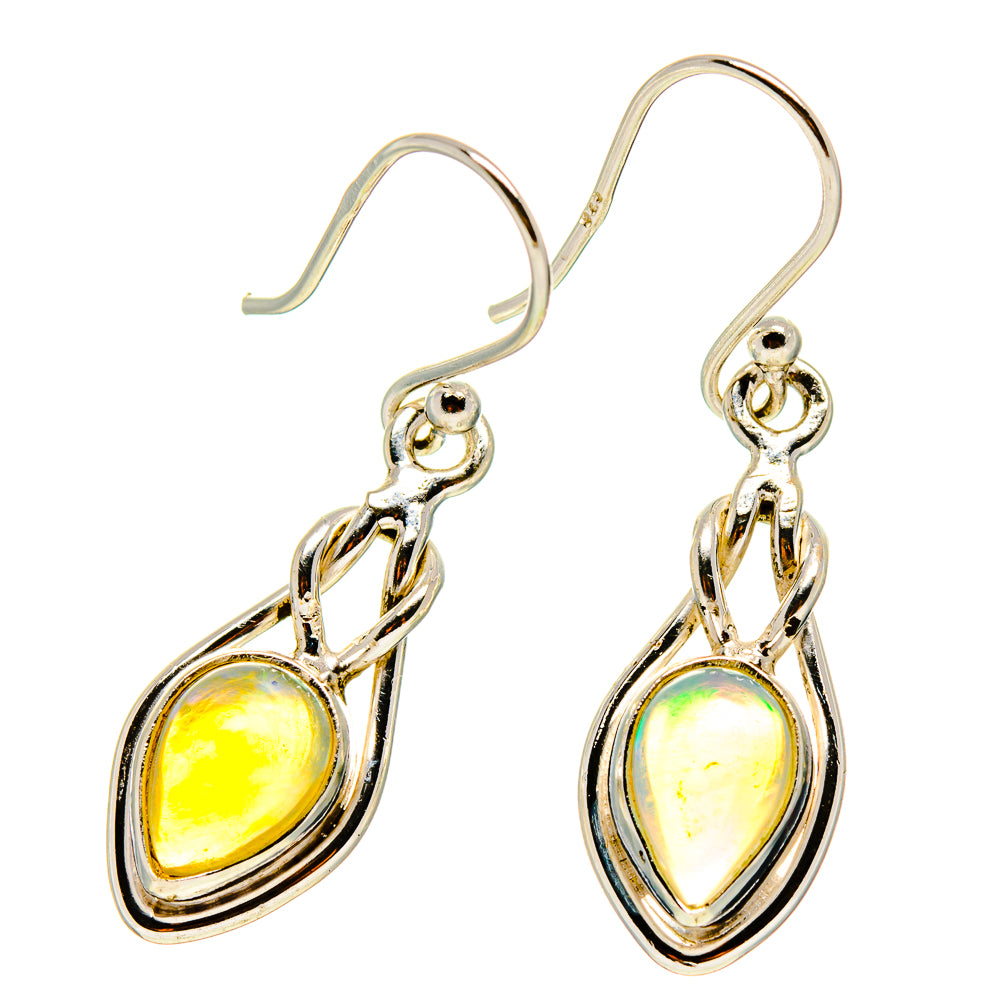 Ethiopian Opal Earrings handcrafted by Anasilvercos - EARR416562