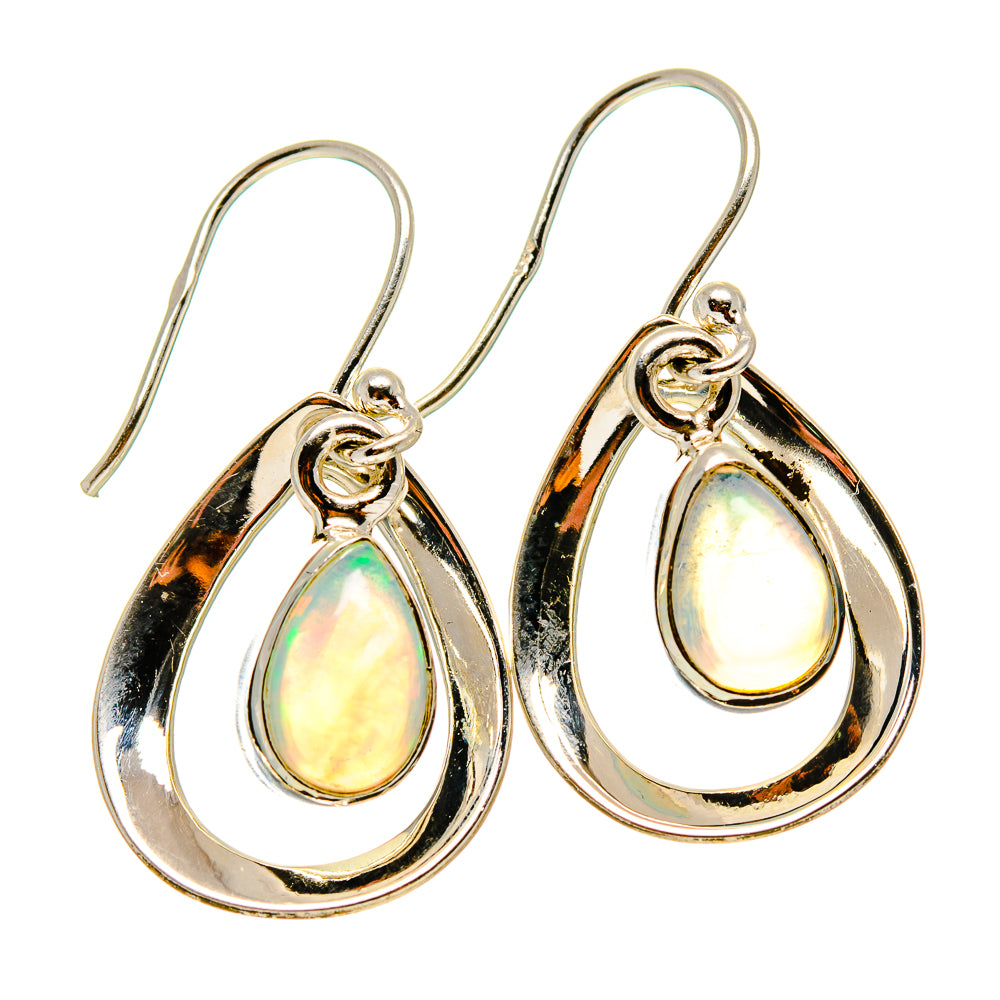 Ethiopian Opal Earrings handcrafted by Anasilvercos - EARR416563