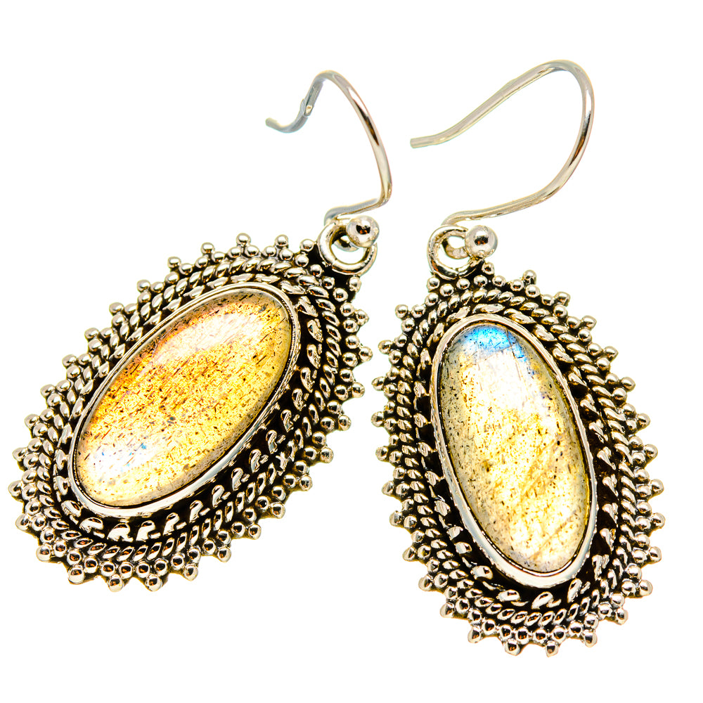 Labradorite Earrings handcrafted by Anasilvercos - EARR416568