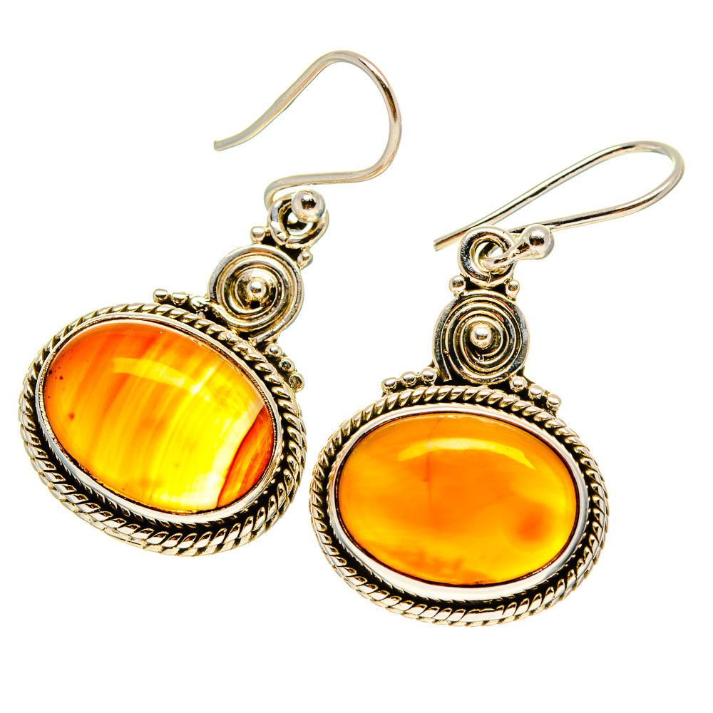 Carnelian Earrings handcrafted by Anasilvercos - EARR416569