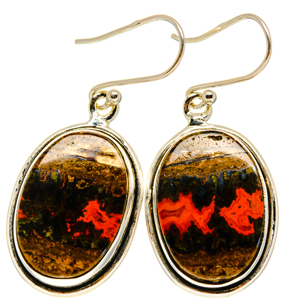 Moroccan Agate Earrings handcrafted by Anasilvercos - EARR416576