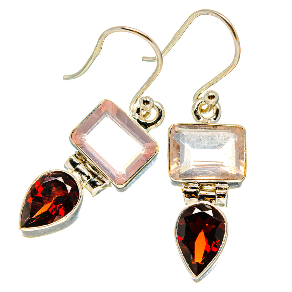 Garnet Earrings handcrafted by Anasilvercos - EARR416581