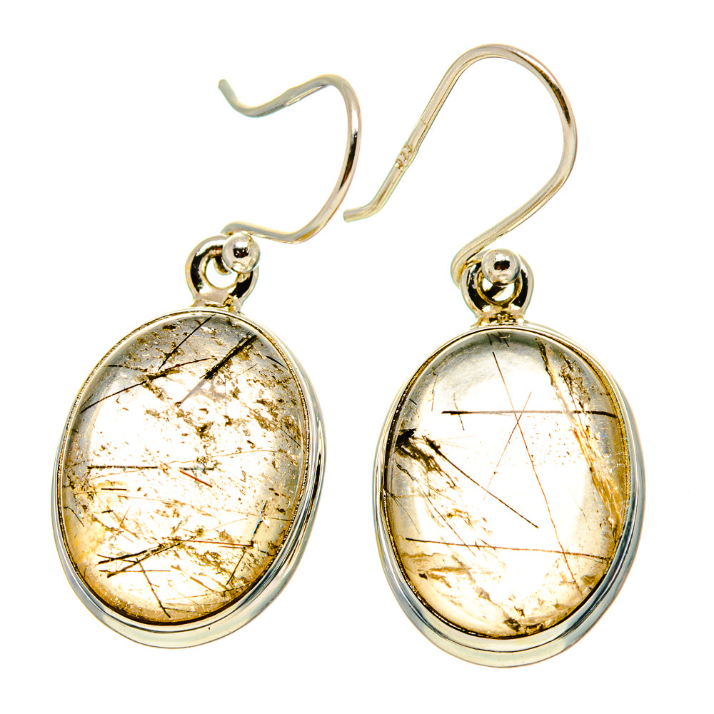 Tourmalinated Quartz Earrings handcrafted by Anasilvercos - EARR416584