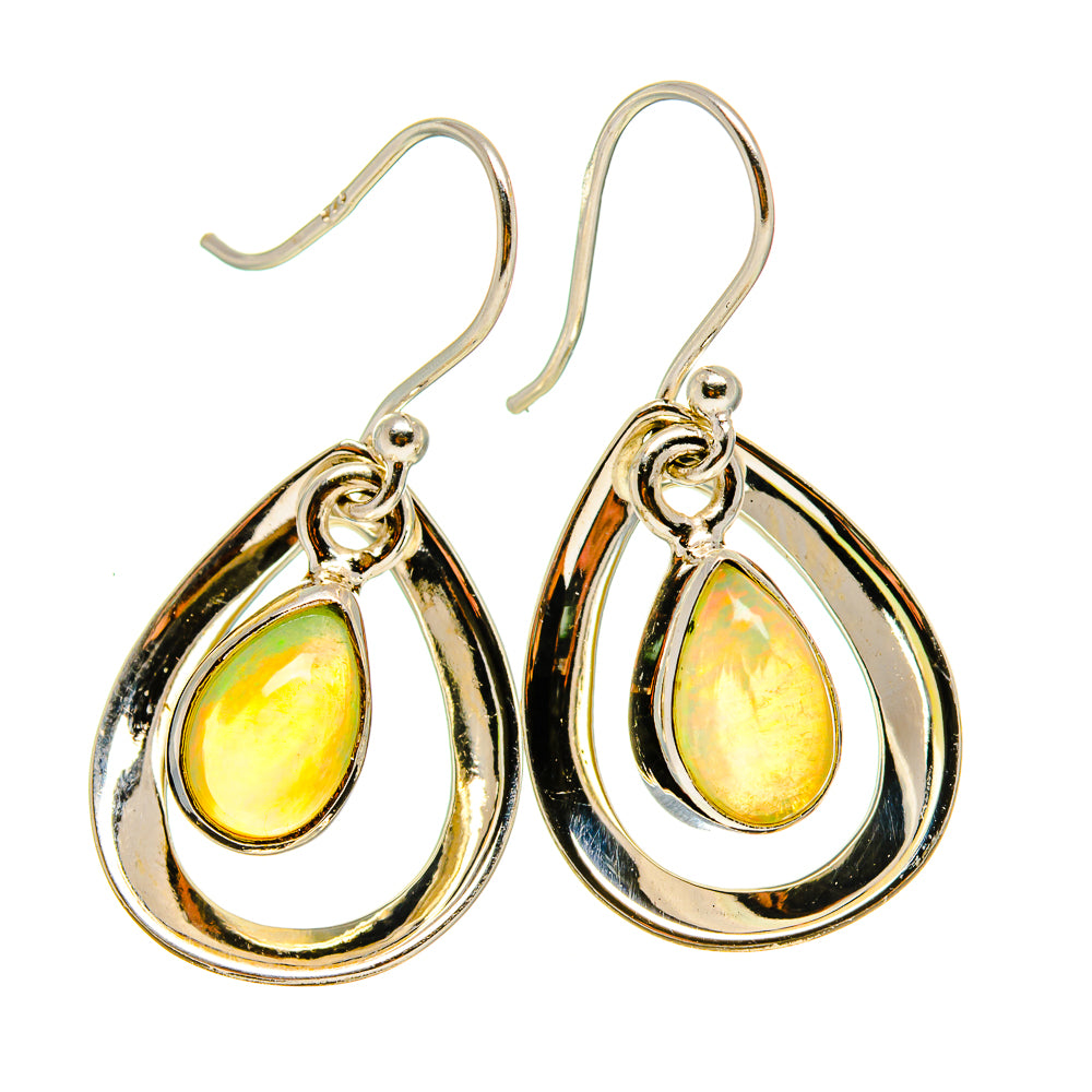Ethiopian Opal Earrings handcrafted by Anasilvercos - EARR416589