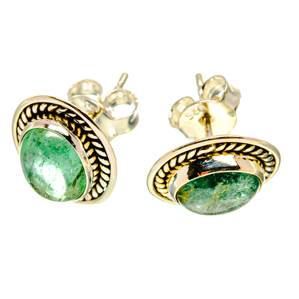 Green Tourmaline Earrings handcrafted by Anasilvercos - EARR416592