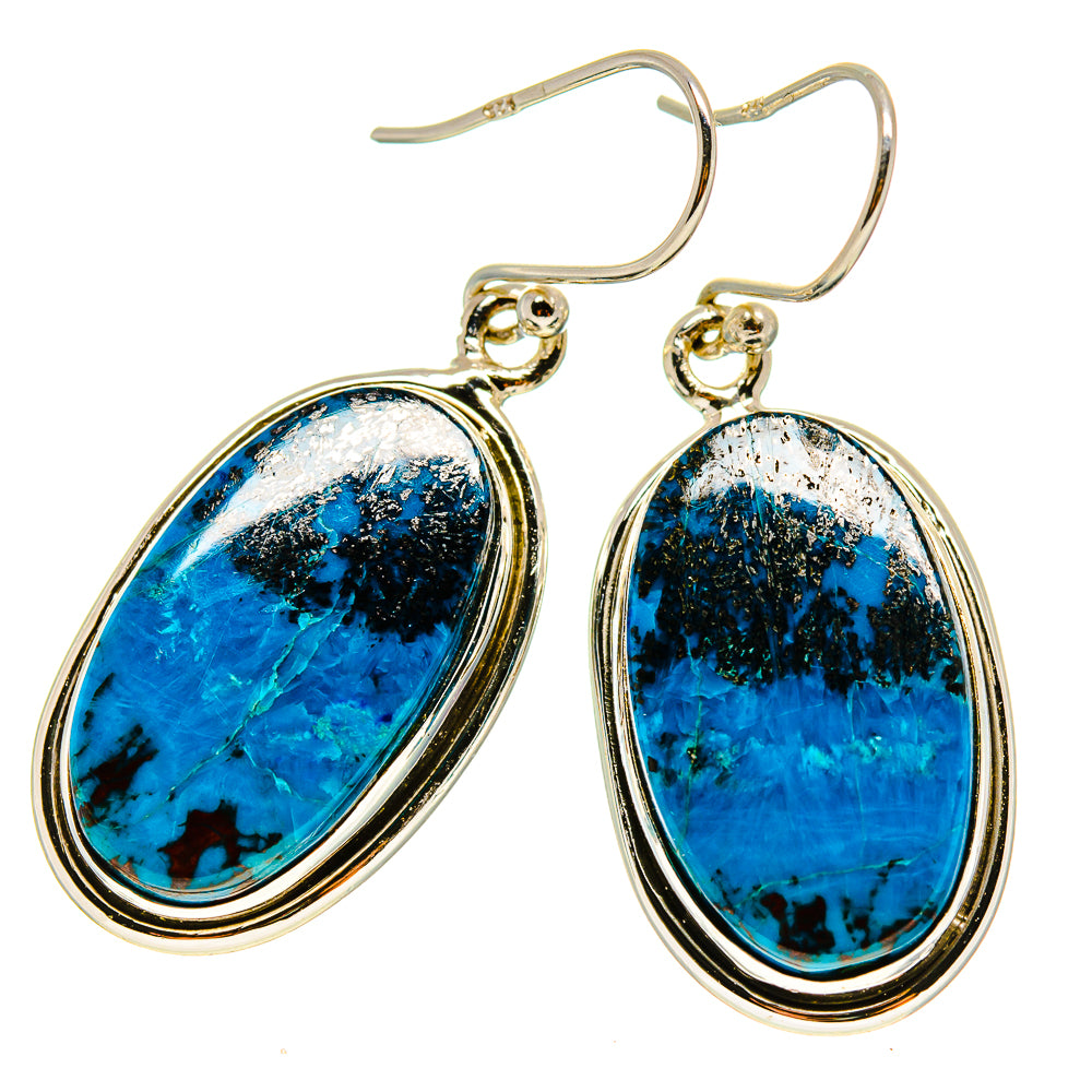 Shattuckite Earrings handcrafted by Anasilvercos - EARR416599