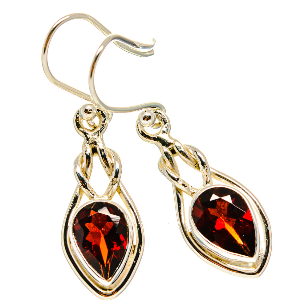 Garnet Earrings handcrafted by Anasilvercos - EARR416601