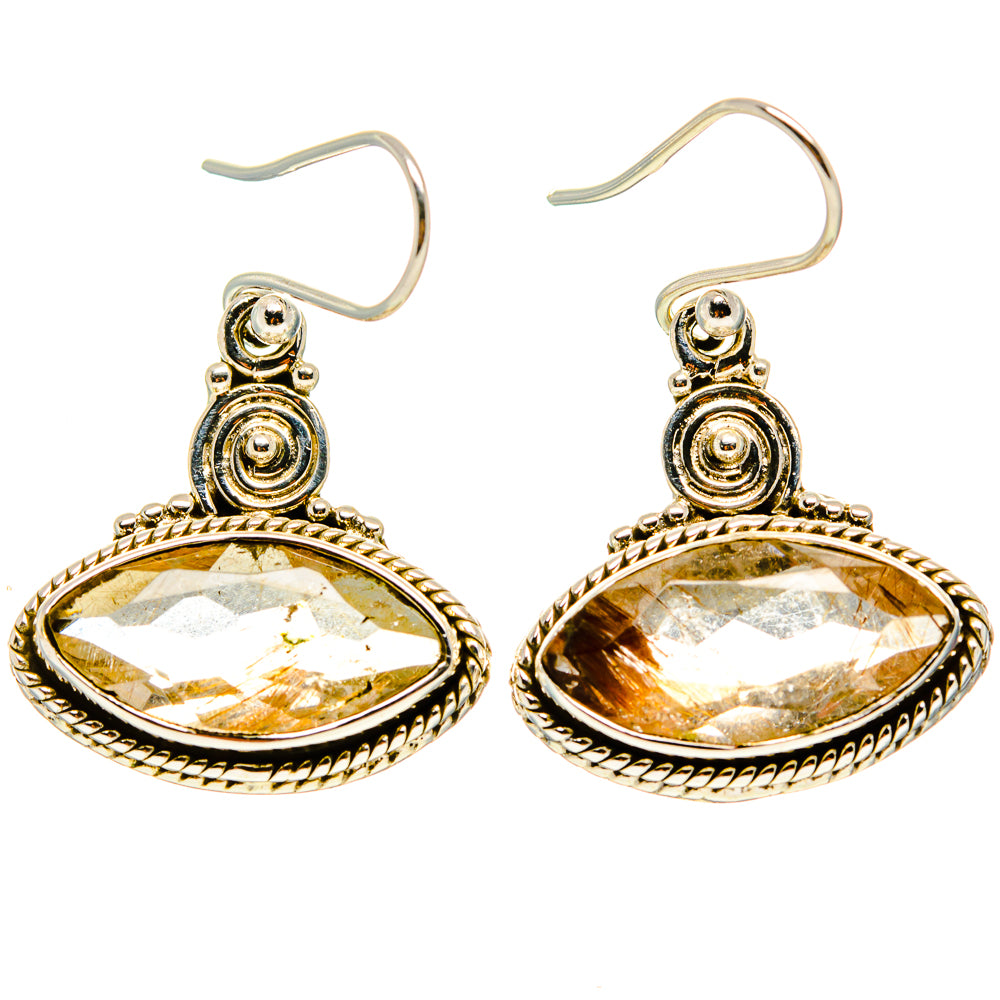 Citrine Earrings handcrafted by Anasilvercos - EARR416609