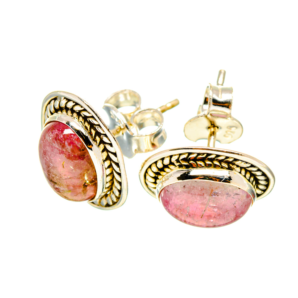 Pink Tourmaline Earrings handcrafted by Anasilvercos - EARR416613